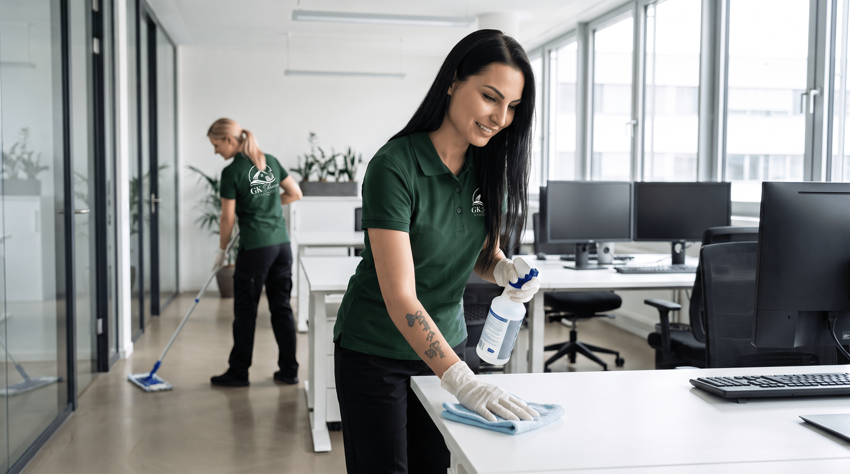 Büroreinigung durch GK Glanz