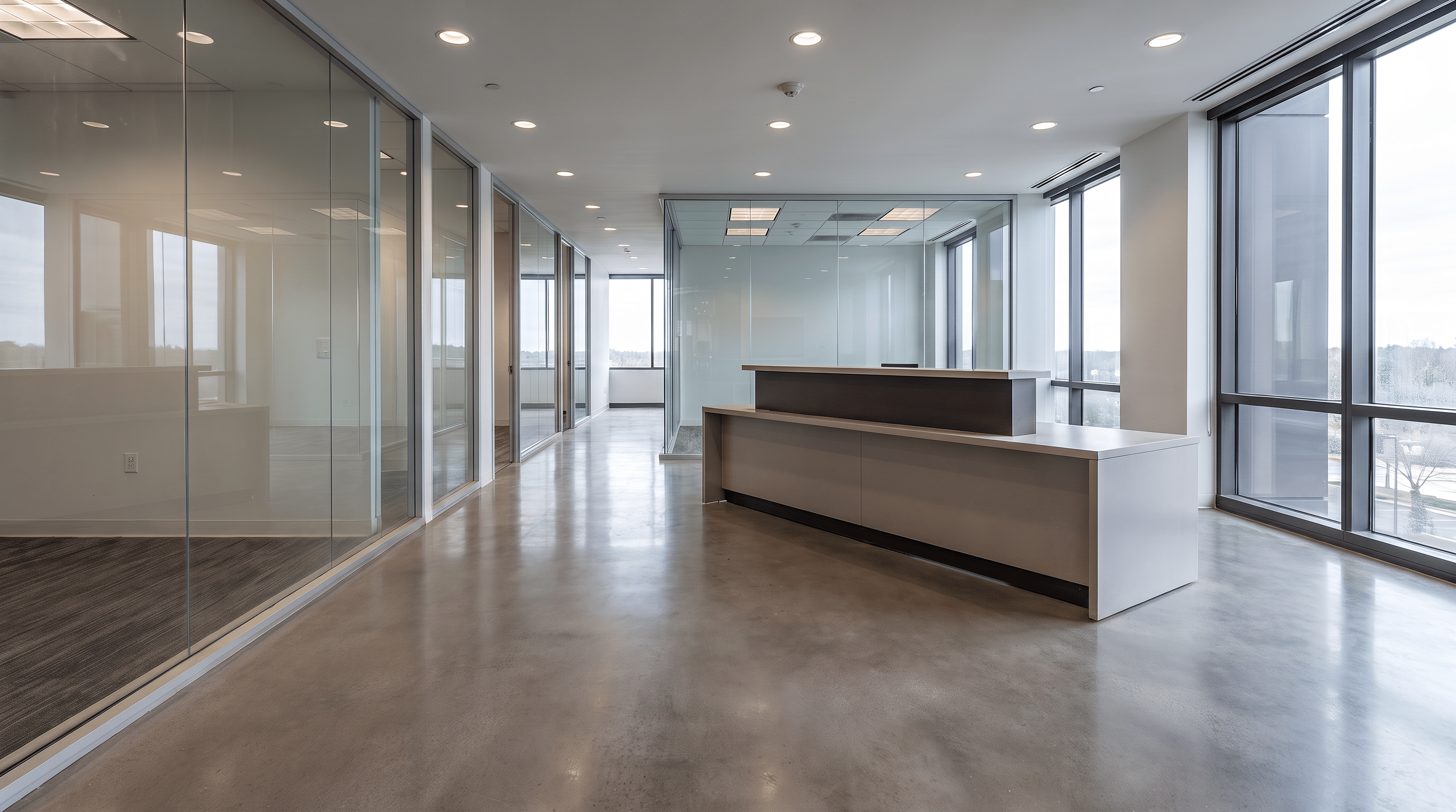 Büro nach der Reinigung