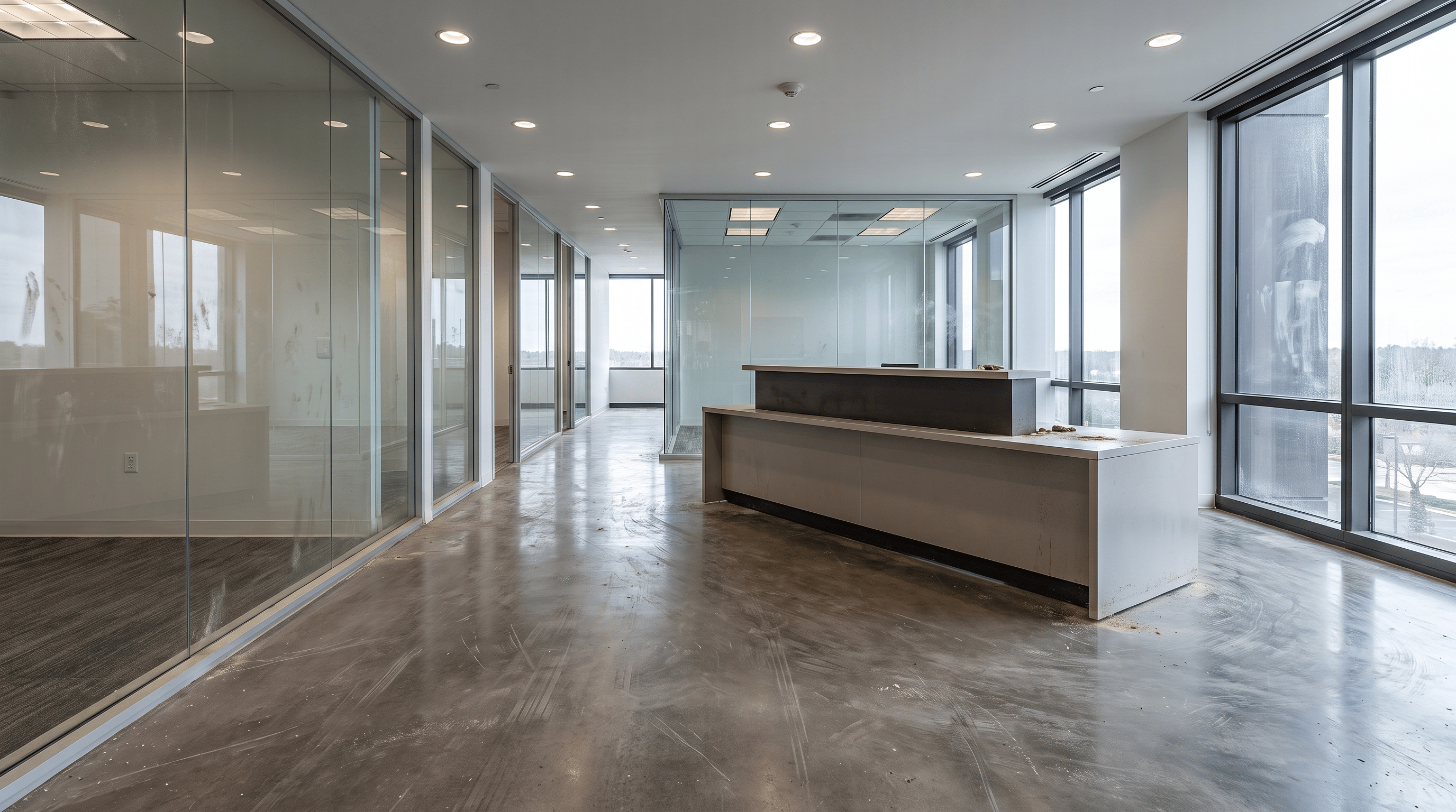 Büro vor der Reinigung